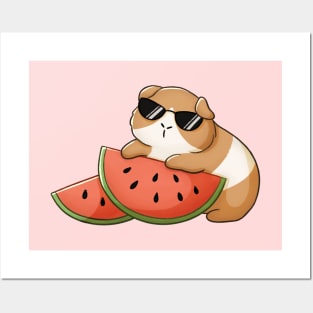 Guinea Pig With Watermelon Posters and Art